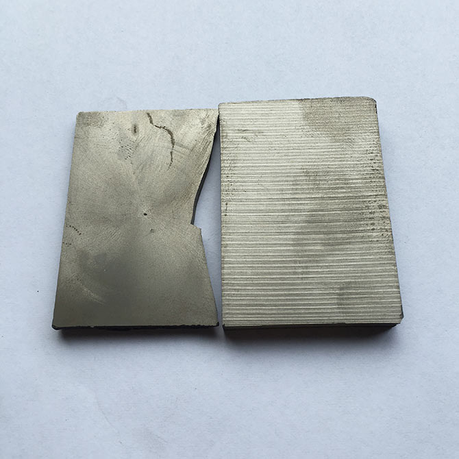 加工实例：稀土永磁材料已烧结钕铁硼切割效果