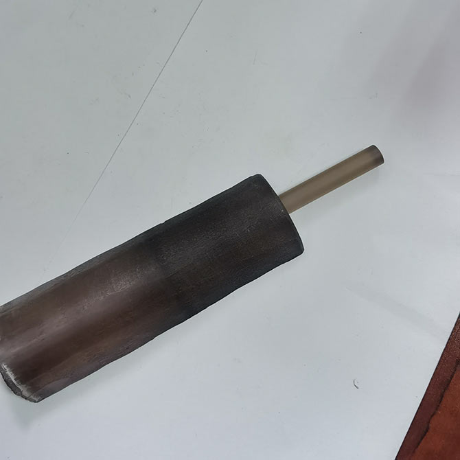 加工实例：蓝宝石圆柱切割圆形记录 今科C型金刚石线切形机切样展示