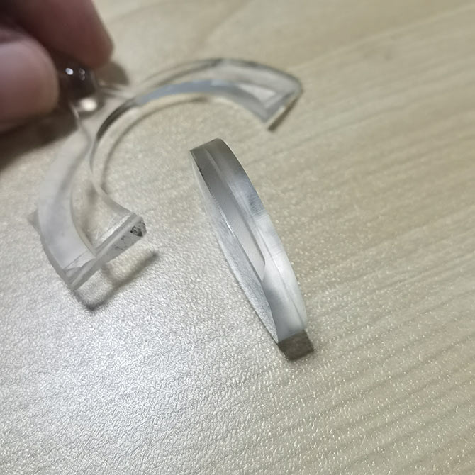 泰州今科C型金刚石线切形机加工实例：树脂镜片切割记录