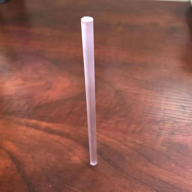 加工实例：厚度 121mm蓝宝石切割六边形