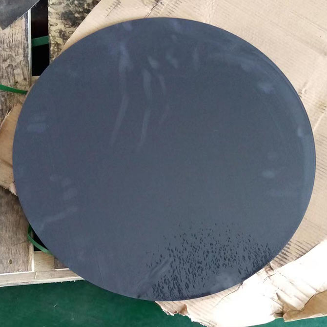 加工实例：直径560mm石墨圆柱横切效果