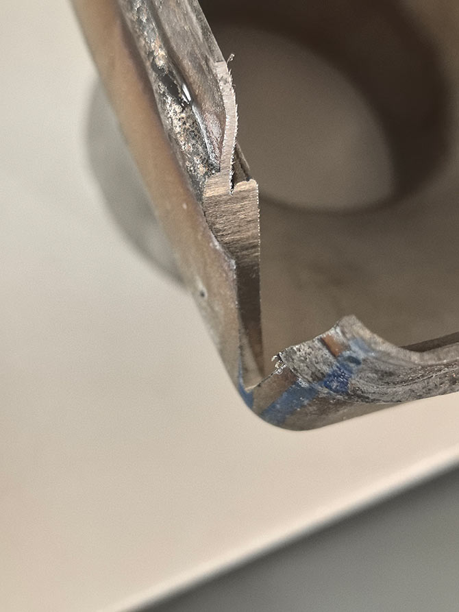 金属灯罩切样图，金刚石线能切金属吗，金刚石线能切不锈钢吗，今科技术